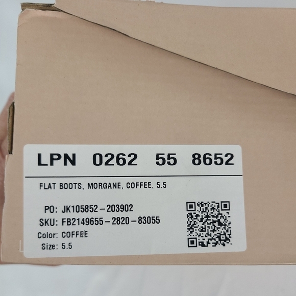 Justfab Women's Brown Morgane Round Toe Pull On Biker Knee High Boot Sz 5.5 NIB - Picture 8 of 8